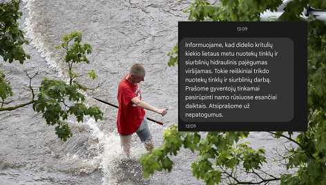 Lietus kelia problemų Kaune