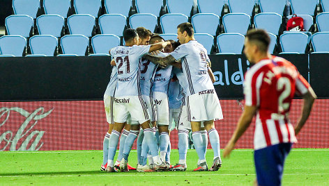 Vigo „Celta“ futbolininkų džiaugsmas