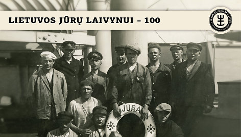 Istorinė fotografija, vaizduojanti Lietuvos laivyno istoriją