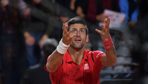 Romos &bdquo;Masters&ldquo; pusfinalis: Novakas Džokovičius &ndash; Kei Nishikoris