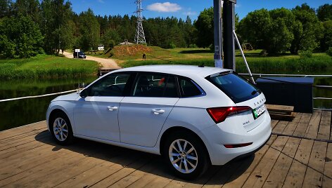 Kelionė iki Čiobi&scaron;kio (Padalių) kelto su &bdquo;&Scaron;koda Scala&ldquo;