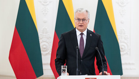 Prezidento Gitano Nausėdos ir Kipro vadovo Nikoso Christodoulideso spaudos konferencija