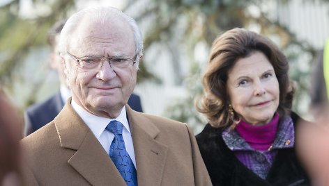 Švedijos karalius Carlas XVI Gustafas ir karalienė Silvia