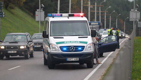 Avarija Vilniaus T.Narbuto gatvėje