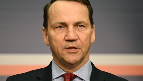 Lenkijos užsienio reikalų ministras Radoslawas Sikorskis