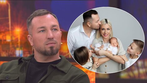 Karolis Akulavičius su &scaron;eima