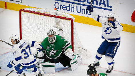 „Tampa Bay Lightning“ triumfas prieš „Dallas Stars“ 