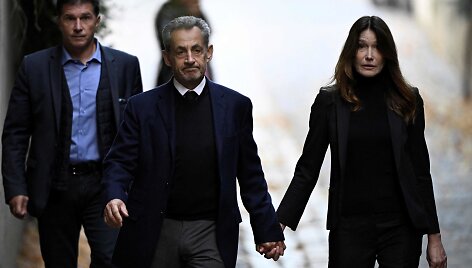 Nicolas Sarkozy ir jo žmona Carla Bruni-Sarkozy