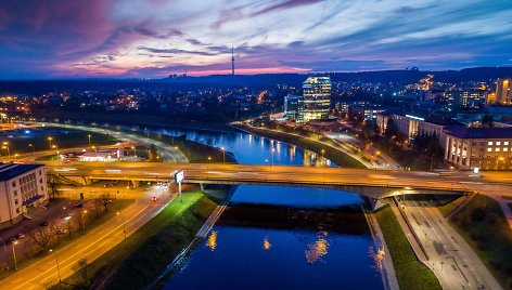 Vilnius po saulėlydžio