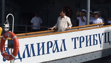 Rodrigo Duterte Rusijos karo laive