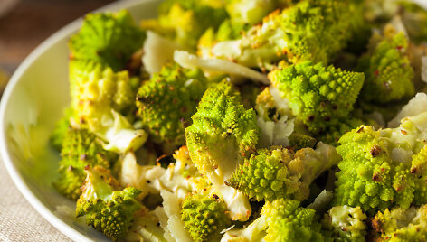 Keptas &bdquo;Romanesco&ldquo; žiedinis kopūstas
