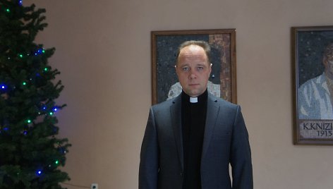 Respublikinės Šiaulių ligoninės kapelionas kunigas Tomas Kedušis.