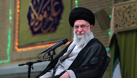 Irano dvasinis lyderis ajatola Ali Khamenei