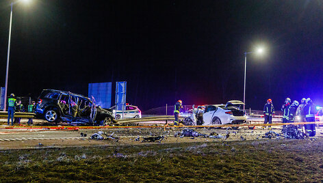 Avarija kelyje A1 ties Kaunu