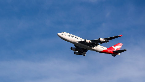 Australijos vežėja „Qantas Airways“ atsisveikino su savo paskutiniuoju „Boeing 747“