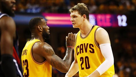 LeBronas Jamesas ir Timofejus Mozgovas