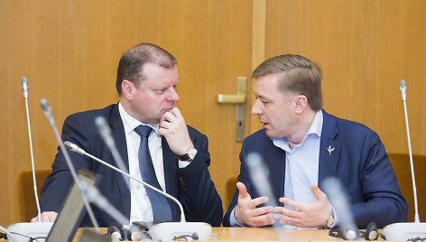 Saulius Skvernelis ir Ramūnas Karbauskis