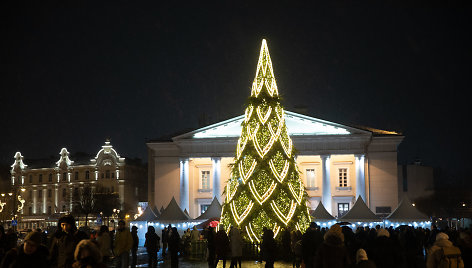 Vilniaus Rotušės eglutės įžiebimas