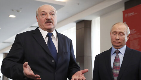 Aliaksandras Luka&scaron;enka ir Vladimiras Putinas