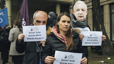 Protestai Lenkijoje