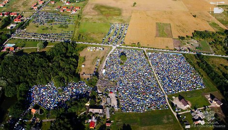 Karklės festivalis iš paukščio skrydžio