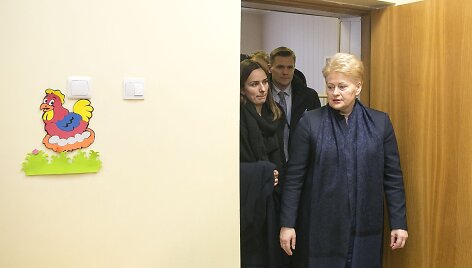 Prezidentė Dalia Grybauskaitė lankosi Vaiko raidos centre 