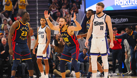 Stephenas Curry ir Domantas Sabonis