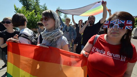 Pirmajame Kijevo gėjų parade nepavyko i&scaron;vengti smurto