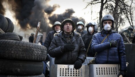 Protestuotojai Kijeve
