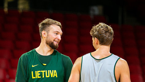 Domantas Sabonis ir Mindaugas Kuzminskas