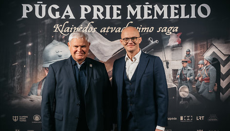 Filmo „Pūga prie Mėmelio. Klaipėdos atgavimo saga“ pristatymas Klaipėdoje. 