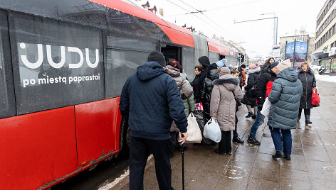 Vilniaus vie&scaron;asis transportas streiko metu