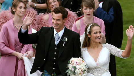 Andy Murray ir Kim Sears