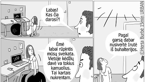 Hertos Burbės karikatūra