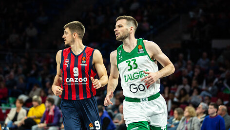 Eurolygos rungtynėse &bdquo;Baskonia&ldquo; įveikė &bdquo;Žalgirį&ldquo;. Tomas Dim&scaron;a