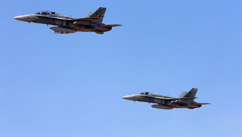 Naikintuvai bombone&scaron;iai  F/A-18