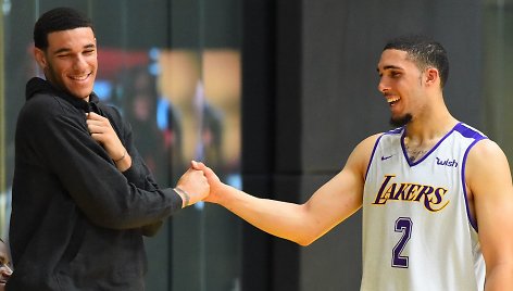 LiAngelo Ballas pasirodė „Los Angeles Lakers“ pratybose.