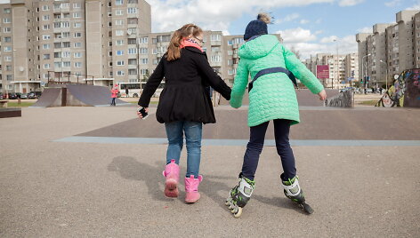 Atnaujintas Pilaitės riedutininkų parkas