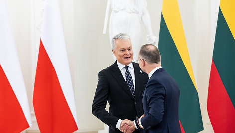 Gitanas Nausėda susitiko su Lenkijos Prezidentu Andrzejumi Duda