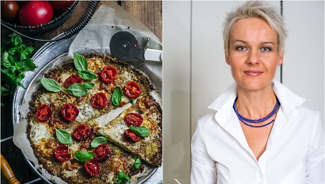 Nida Degutienė ir jos kepta brokolių pica &bdquo;Margarita&ldquo;