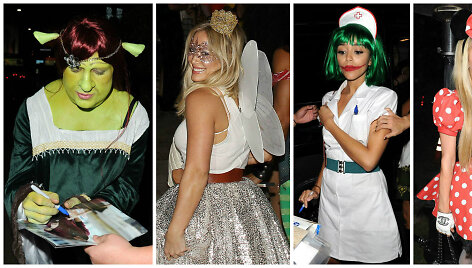 Žvaigždės &scaron;venčia Heloviną: Coltonas Haynesas, Hilary Duff, Ashley Madekwe ir Paris Hilton