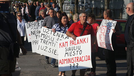 Piketas dėl Pabalių turgaus likimo