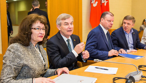 Rima Ba&scaron;kienė, Viktoras Pranckietis, Saulius Skvernelis, Ramūnas Karbauskis