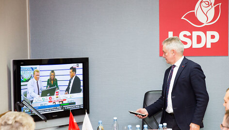 Lietuvos socialdemokratų partija laukia Seimo rinkimų rezultatų