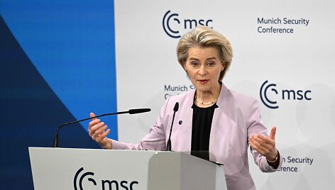 Europos Komisijos (EK) pirmininkė Ursula von der Leyen / THOMAS KIENZLE / AFP