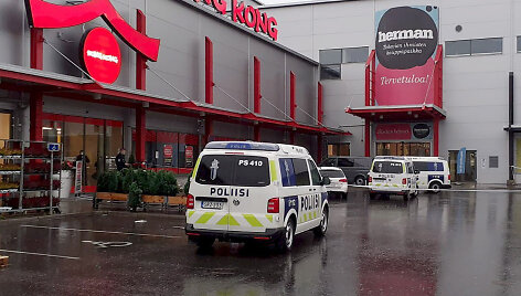 Suomijos policija netoli užpuolimo vietos