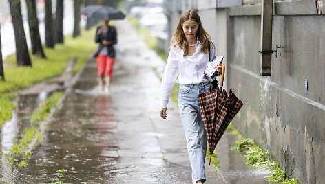 Vilnių išprausė sinoptikų prognozuota liūtis