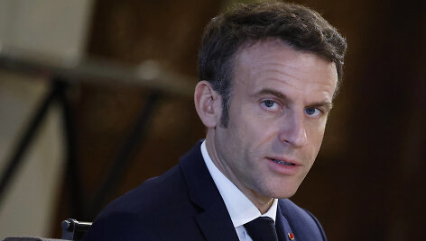 Prancūzijos prezidentas Emmanuelis Macronas