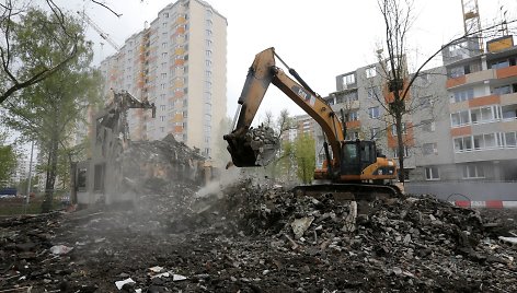 Maskvoje pradedamas įgyvendinti planas nugriauti dalį sovietinių daugiabučių