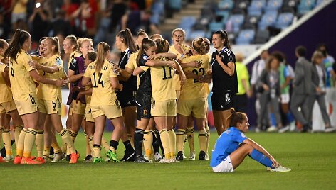Belgių triumfas ir italių nusivylimas